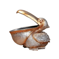 Seabird Figurine Textured Seabird Figurine Bowl Functional Key Holder for Collectors, Bookshelf, Office