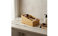 Desktop Organizer Box Wood Grain Bamboo Storage Box Small Items Bamboo Desk Drawer Organizer