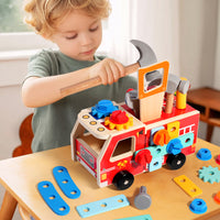 Wooden Tool Car Disassembly and Assembly Toy Set for Kids