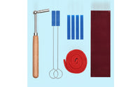 9 Pieces Accurate Piano Tuning Kit Professional Piano Tuning Kit with Storage Bag Long-Lasting Tool Convenient for Pianists
