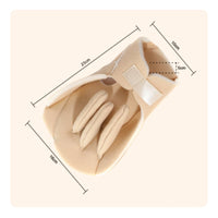 Supportive Hand Support Pad with Finger Separators Cushioned Foam Hand Splint with Wrist Strap Comfortable Finger Wrist Splint Ergonomic for Stroke Survivors