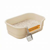 Semi-Enclosed Litter Box Perforated uncoveredTop Litter Box Easy to Clean