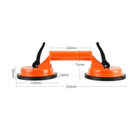 double Claw Suction Lifter Strong Grip Double Suction Cup Lifter Easy to Use Construction Tool for Transport
