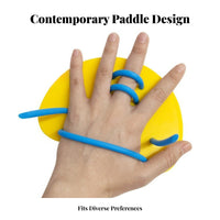 2 Pieces Increases Propulsion Swimming Hand Paddles Builds Strength Swim Training Hand Paddles Improves Technique for Swimmers, Children 6+