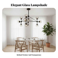 Glass Lamp Shade Minimalist Design Round Glass Globe Heat Dissipation Hole Lighting Accessory