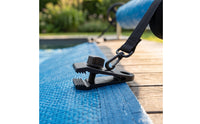 8 Pieces Adjustable Solar Cover Reel Strap Heavy-Duty Solar Blanket Strap with Clip Long-Lasting Pool Cover Kit with Straps Resistant