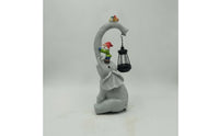 Elephant Statue with Lantern Outdoor Elephant Figurine with Lantern Lawn Decoration Decorative Sculpture Whimsical for Gardeners