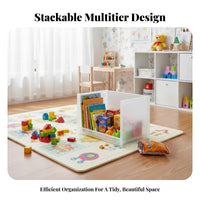 Multi-Tier Rolling trolley Stackable Organizer Rack Ventilated Design for Students