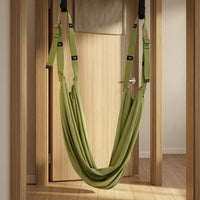 Doorway Mounted Suspended Stretching Strap Black Loops Inversion Strap High Strength Mind-Body Practice Swing Adjustable