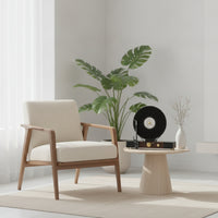 Vinyl Record Player Ornament Creative Retro Record Player Model Sculpture for Entryway Console