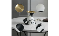 Panda Ornament with Tray Cute Panda Tray Practical for Desk