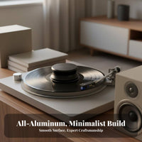 LP Disc Stabilizer Aluminum Construction Record Weight Stabilizer Vibration Dampening Record Weight for Audiophiles, DJs, High-Fidelity System
