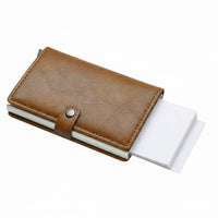 Quick Retrieval Contactless Signal Blocking Blocking Wallet Wear Resistant Metal Card Holder for Men