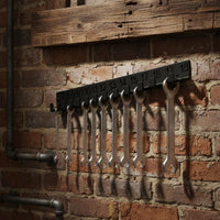 Wall-Hung Wrench Organizer Easy to Install Wall Wrench Hook Iron for Mechanics