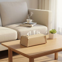 Braided Tissue Box Holder Handmade Leather Tissue Box Cover Luxury Design