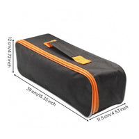Portable Vacuum Accessory Storage Bag Oxford Cloth Vacuum Accessory Bag Soft-Sided Black and Orange