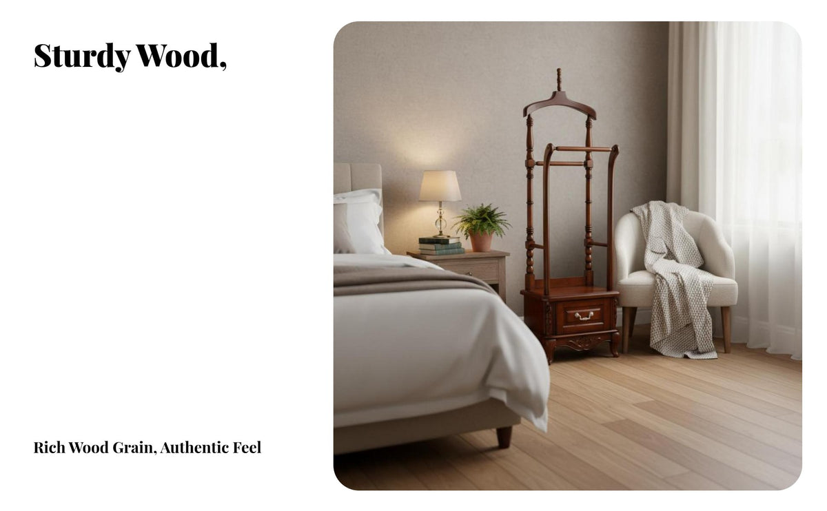 Floor-Standing Movable Corner Hall Tree French design Corner Hall Tree Multi-Functional Coat Stand unobstructedstanding for Apartment Dwellers, Homeowners, Renters, Bedroom, Living Room, Entryway, Hallway