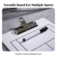 Erasable Sports Demonstration Board Easy to Wipe Away Attachable Board Portable for PE Teachers, Team Captains