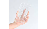Desktop Clear Acrylic Lash Organizer Divided Slots Clear Lash Tray Space Saving Eyelash Tray Holder Easy to Clean for Salon, Vanity