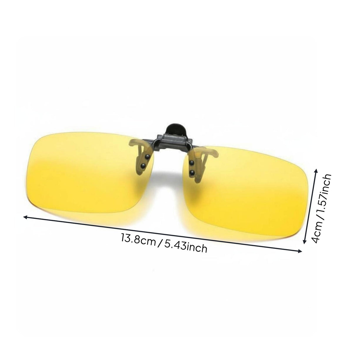 Anti-Glare Flip-up Sunglasses Attach-on Protection Attach-on Lenses Lightweight Eyewear Accessory Shatterproof for Fishing