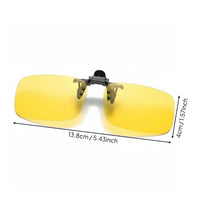 Anti-Glare Flip-up Sunglasses Attach-on Protection Attach-on Lenses Lightweight Eyewear Accessory Shatterproof for Fishing