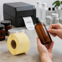 Transparent PET Self-Adhesive Thermal Transfer Label Paper, Waterproof, High Temperature Resistant Barcode Sticker