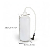 Universal Brake Bleeder Bottle Manual Brake Fluid Bleeder with Hose Semi-Transparent Tool Easy for Garage