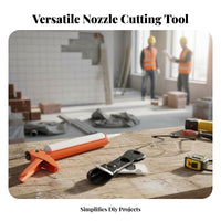 Universal Glue Nozzle Scissors Easy to Use Caulk Nozzle Trimmer Time-Saving for DIYers, DIY Enthusiasts, Home Improvement, Bathroom, Kitchen