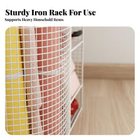 Exercise Mat Storage Rack With Wheels Home Gym Equipment Organizer Multi-Functional Home Gym Organizer