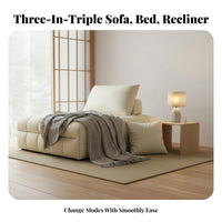 Japanesedesign Foldable Floor Mattress Multi-Functional transformable Foam Block Chair Space-Saving Sofa Bed lengthenable for Apartment Dwellers, Students, Young Adults, Small Spaces, Living Room, Bedroom