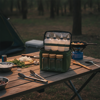 Portable Outdoor Spice and Condiment Storage Bag Set for Camping & Picnic