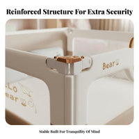 Anti-Fall Protection Baby Bed Guard Breathable Mesh Baby Bed Reinforced Structure Bedside Safety Barrier Universal Fit for Infants, Toddlers, Children, Nursery, Bedroom, Home
