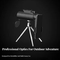 Large 50mm Opening Handheld Tele with Tripod Portable High Power Monocular HD Optics High Power Zoom Monocular Low-Light for Bird Watchers, Sports Fans, Wildlife Spotting, Hiking, Camping