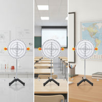Two-Force Balance Apparatus Instructional Mechanics Experimental Device Handsregarding Equilibrium Dial with Pulleys for Physics Class