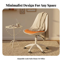 Armless Rolling Task Chair Adjustable Height Armless Upholstered Roller Chair
