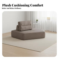 Movable Modules Tofu Block Couch Minimalist design sectional Sofa Thickened padding Living Room Furniture unrestricted Combination for Small Apartment Dwellers, Homeowners, Young Adults, Lounge Area