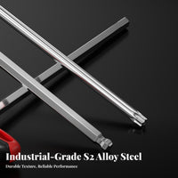 T-Handle Hex Key S2 Alloy Steel T-Handle Allen Wrench Set High Hardness Ball End Hex Wrench for Professionals, Mechanics, Home Repair, Garage, Factory