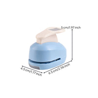 Compact Handheld Paper Punch Low-Profile Lever Punch Easy to Use One-Handed for Scrapbooking, Journaling