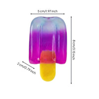 Relaxation Ice Ice Treat Squishy Cute Rainbow Color Ice Ice Treat Stress Toy Anxiety Relief Ice Ice Treat Stress Reliever Kawaii for Office, School, Travel