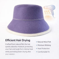 Steam Bath Hat Room Accessories, 80g Absorbent Steam Room Cap, Heat Resistant Sauna Hat, Universal Steam Room Cap, Sauna Hat for Steam Room