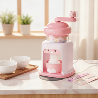 Manual Hand-Crank Ice Shaver for Shaved Ice and Slushies, Kid-Friendly, No Electricity Needed