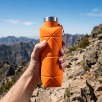 Collapsible Silicone Water Bottle for Outdoor Sports, 700ml/500ml Portable Travel Kettle