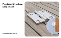 316 Stainless Steel Hinge Yacht Deck Hinge Mirror Polished for Outdoor