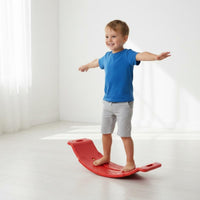 Balance Board with Handholds Molded Curved Balance Board Textured Toy for Playroom