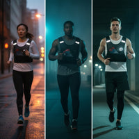 Running Vest Bag Reflective Front Chest Pack Hands Sports Vest with Pocket for Long-Distance Running Training