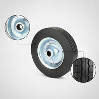 Trailer Jack Wheel Replacement Solid Rubber Trailer Jack Wheel Heavy Duty Treaded for Mechanics, Roadside Maintenance