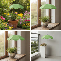 Scalloped-Edge Plant Protection Umbrella Overhead Garden Plant Shade Umbrella Sturdy Lightweight for Balconies