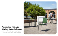 Folding Leg Stand Space Saving Folding Canteen Table Rust-Resistant Commercial Furniture for Restaurant Owners, Homeowners, Canteens, Outdoor, Kitchen