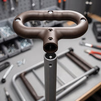 Folding Cart Handle Compatible Camping Wagon Trolley Handle with Oval Loop Grip   for Camping