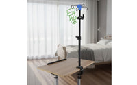 Bedside Intravenous Stand Portable IV Pole with Clamp Clamp-on IV Stand Space-Saving Equipment Long-Lasting for Patients